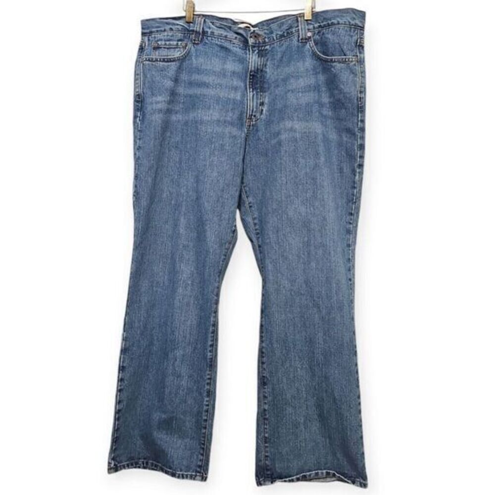 LL Bean Standard Fit Blue Denim Jeans 42 x 29